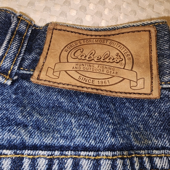 CABELAS EUC MENS SIZE 38 x 34 ROUGHNECK TWO TONE UPLAND JEANS - Picture 10 of 11
